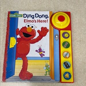 Sesame Street Ding Dong Elmo’s Here! Sound Book - Red and Yellow